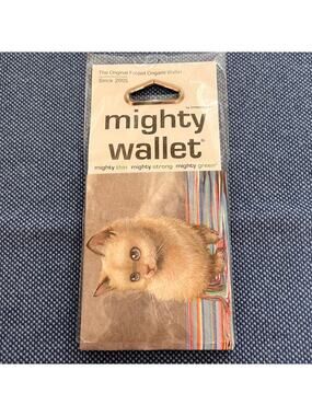 Mighty Wallet - "Self Pawtrait"  DYNOMIGHTY - Folded Origami Wallet - NWT